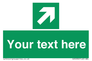 Custom Arrow Top Right Sign